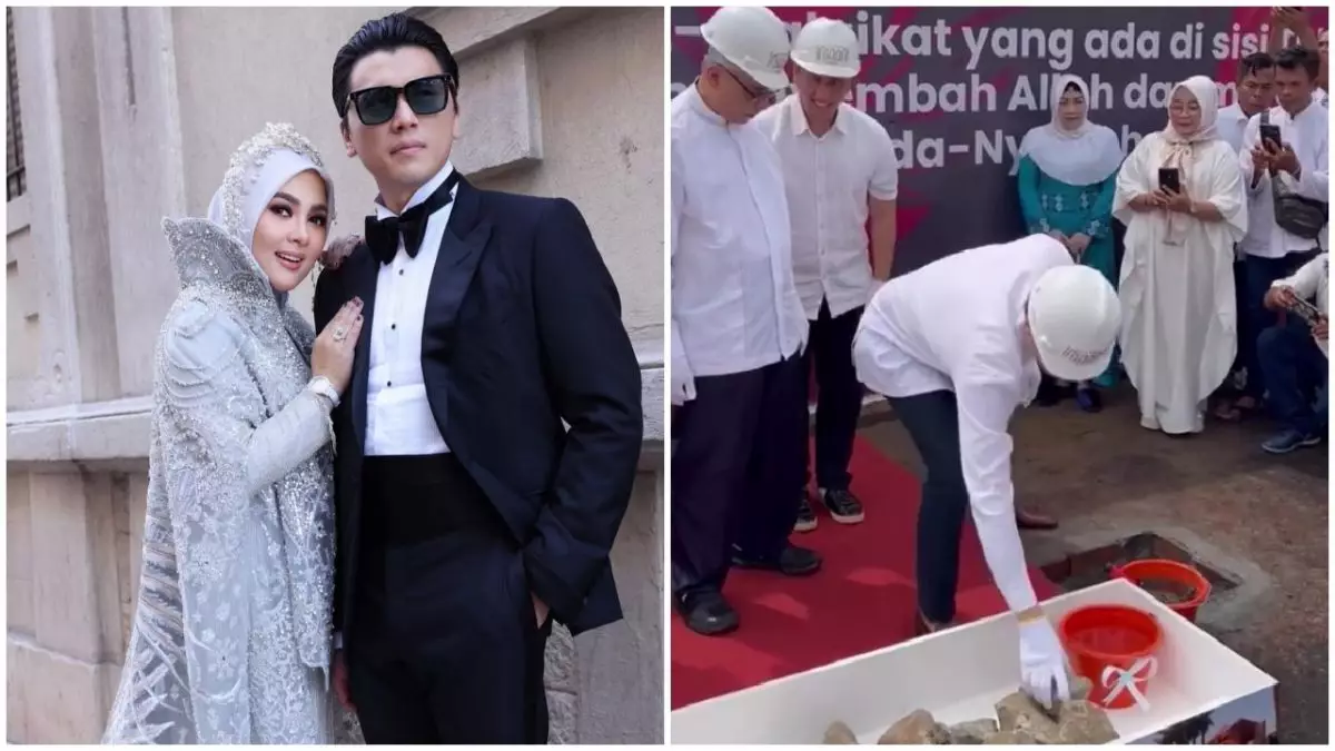 Reino Barack bangun masjid di perumahan, muat 1000 jamaah, 7 potretnya di peletakan batu pertama