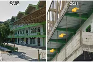 Viral 9 potret perubahan Ponpes Al Khoziny dari tahun 2015-2024, tiang penyangga bikin salfok