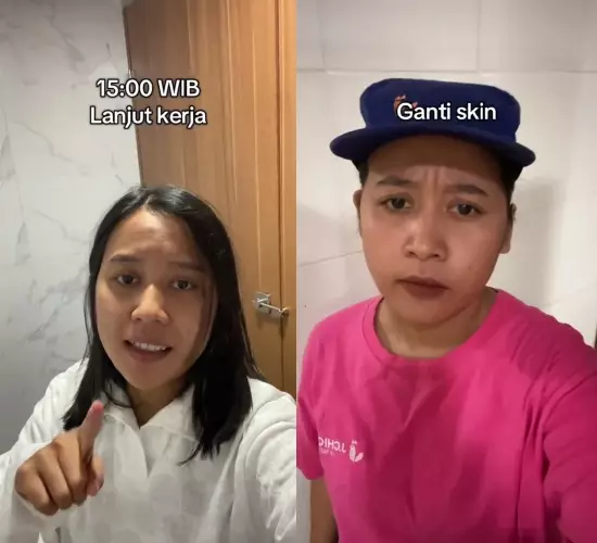wanita asal Jogja ini kerja nyaris 24 jam © TikTok wanita asal Jogja ini kerja nyaris 24 jam © TikTok