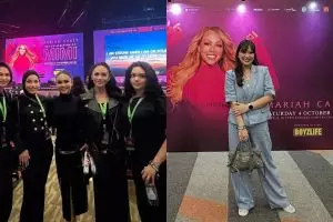 8 Potret seleb Tanah Air nonton konser Mariah Carey di Indonesia, Krisdayanti boyong satu keluarga