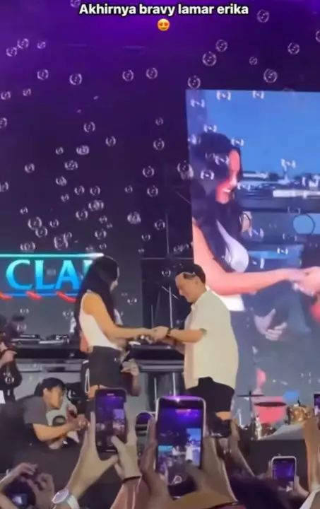 Erika Carlina akhirnya dilamar DJ Bravy © berbagai sumber