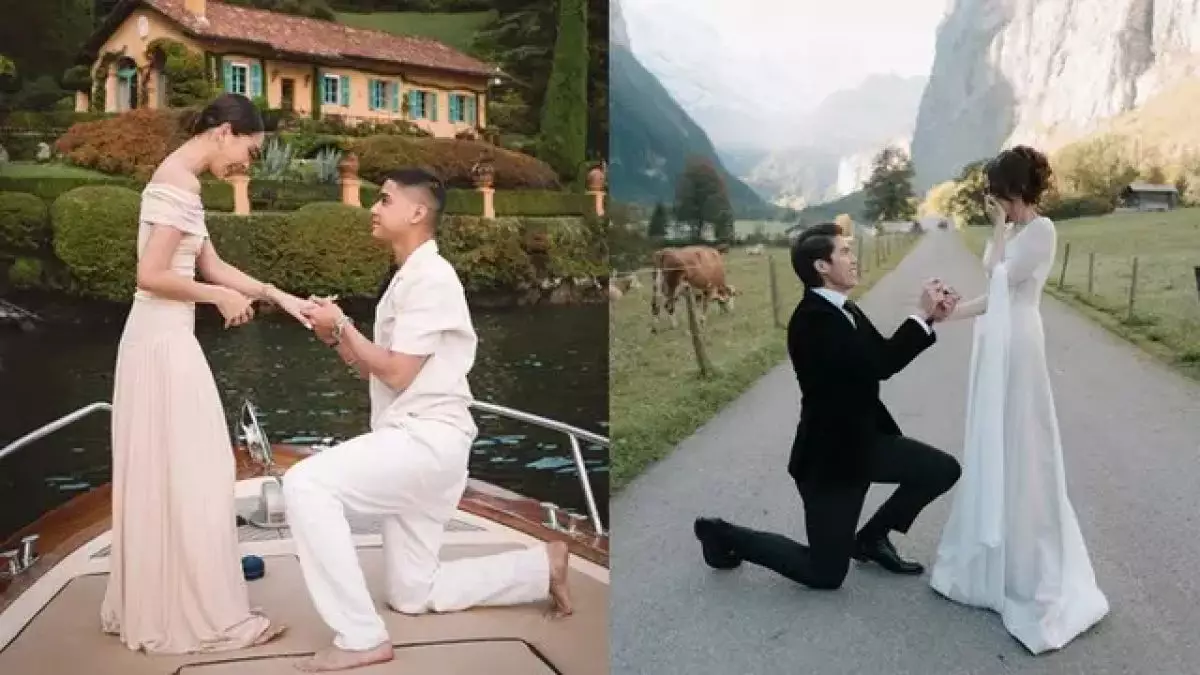 Sama-sama romantis banget, ini 6 potret beda lamaran Syifa Hadju dan Alyssa Daguise di Eropa