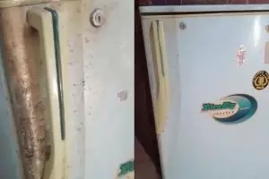 Pintu kulkasmu dekil karena noda karat? Gosok dengan baking soda dan 2 bahan dapur ini biar sat-set