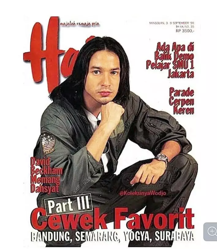 Pria gondrong di iklan permen era 90an © Instagram Pria gondrong di iklan permen era 90an © Instagram