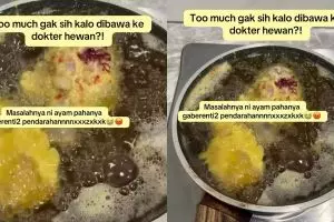 Wanita ini heran paha ayam malah berdarah tanpa henti saat digoreng, ternyata begini cara mengatasinya