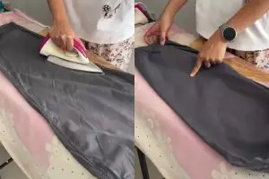 Cara baru setrika baju agar cepat licin tanpa dibolak-balik, ternyata rahasianya di 1 alat dapur ini