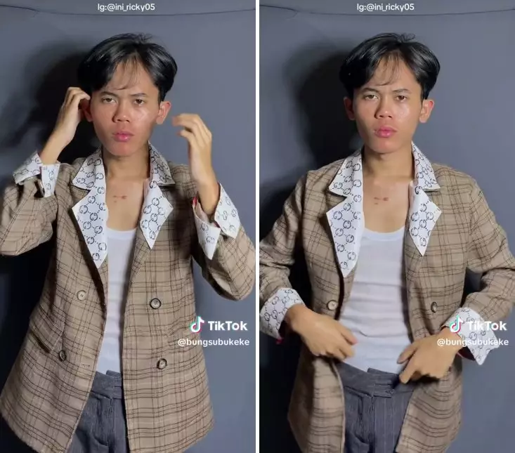 pria culun jadi supermodel © TikTok pria culun jadi supermodel © TikTok