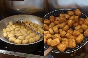 Trik jitu menggoreng tahu krispi ala pedagang kaki lima, hasilnya kopong dan renyah tahan lama