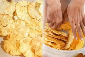 Cara bikin emping gurih tanpa mentega, dijamin renyah, lurus, dan mekar sempurna