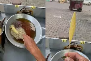 Belajar dari penjualnya langsung, trik bikin telur gulung agar tak ambyar dan lebih mudah digulung