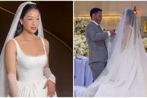 Lepas lajang di usia 39 tahun, ini 9 potret pemberkatan nikah Miss Indonesia 2009 Kerenina Sunny