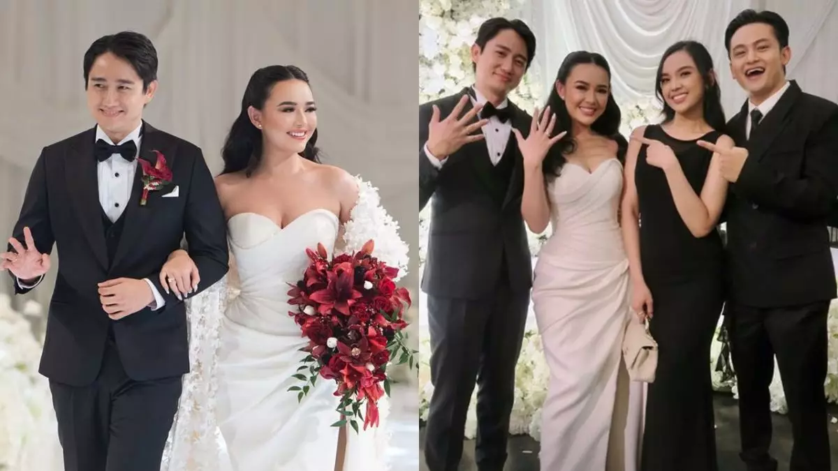 Gaya 9 seleb hadiri resepsi pernikahan Amanda Manopo dan Kenny Austin, Fajar Sadboy bikin pangling