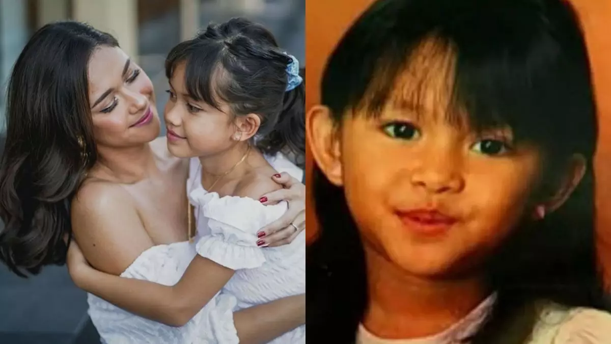 9 Bukti miripnya Nana Mirdad dan anak bungsu saat kecil, bak copy paste