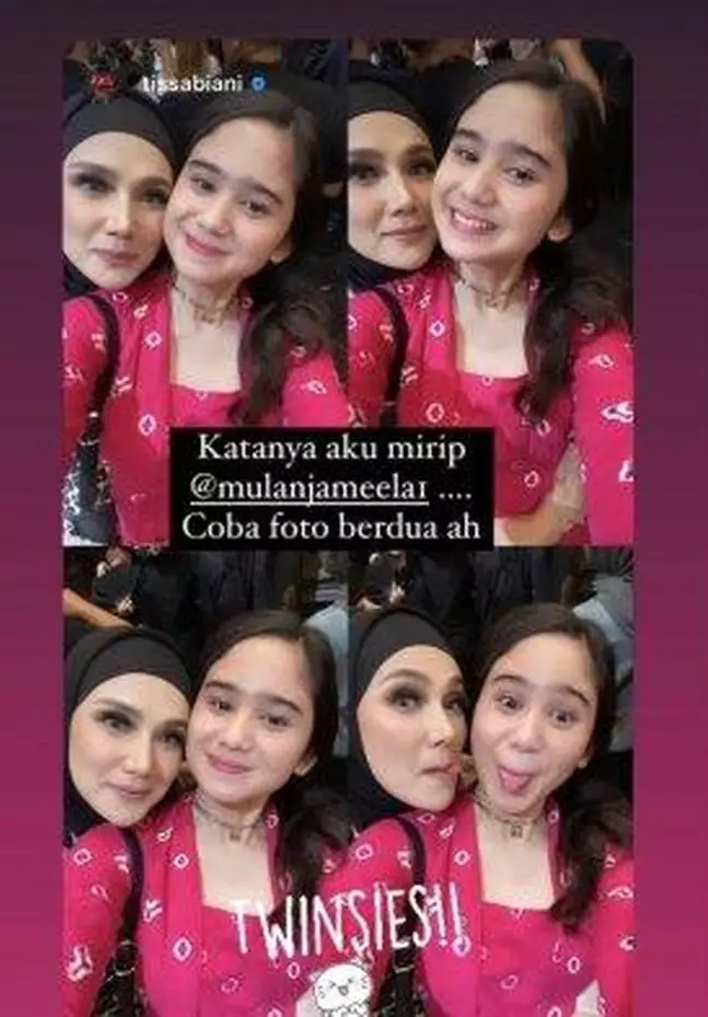 potret kebersamaan tissa biani dan mulan jameela © instagram potret kebersamaan tissa biani dan mulan jameela © instagram