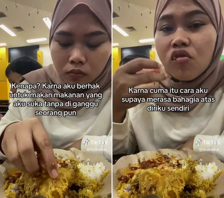 makan diganggu anak © TikTok makan diganggu anak © TikTok