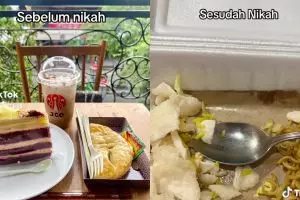 Hidup berubah usai menikah, wanita ini bandingkan jajanannya sebelum vs sesudah nikah, tuai pro kontra