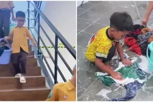 Out of the box, sekolah ini ajarkan muridnya belajar skill dasar mencuci, tuai apresiasi warganet