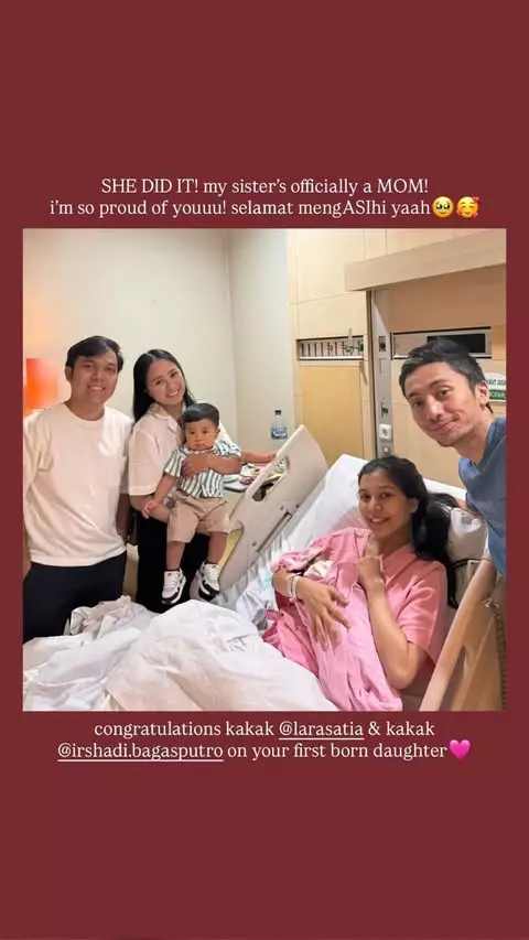 Irshadi Bagas umumkan kelahiran anak pertama © Instagram Irshadi Bagas umumkan kelahiran anak pertama © Instagram