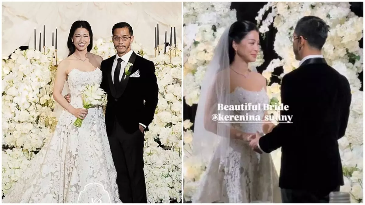 9 Potret resepsi Kerenina Sunny dan Rheza Herwindo, Setya Novanto senyum bahagia dampingi anak