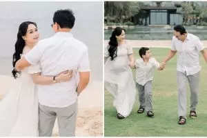 Puput Nastiti istri Ahok pamer baby bump saat foto keluarga, diduga hamil anak ketiga, ini 9 potretnya