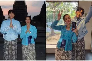 9 Potret Ji Chang-wook jalan-jalan di Yogyakarta bareng Pevita Pearce, melokal pakai jarik dan beskap