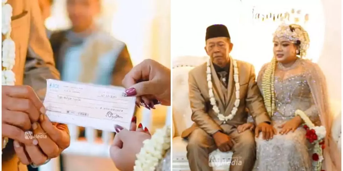 Pernikahan kakek Tarman & Sheila dengan mahar cek Rp3 M berlanjut ke meja hukum, ini sosok pelapornya