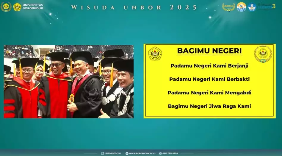Ahmad Sahroni wisuda S3 © YouTube