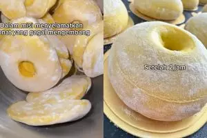 Donat malah bantat usai di-proofing? Cukup perbaiki dengan trik praktis ini biar mengembang sempurna 