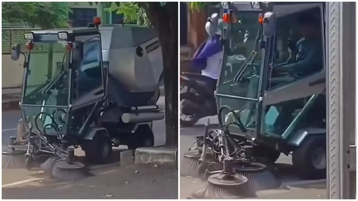 Viral mobil penyapu jalan di Tuban telan anggaran capai Rp1,1 M, penampakannya tuai kritikan