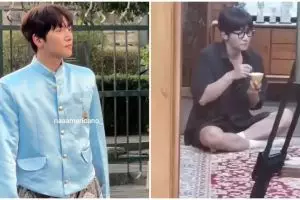 7 Potret Ji Chang-wook tak jaim makan lesehan saat kunjungan di Yogyakarta, gayanya berasa akamsi