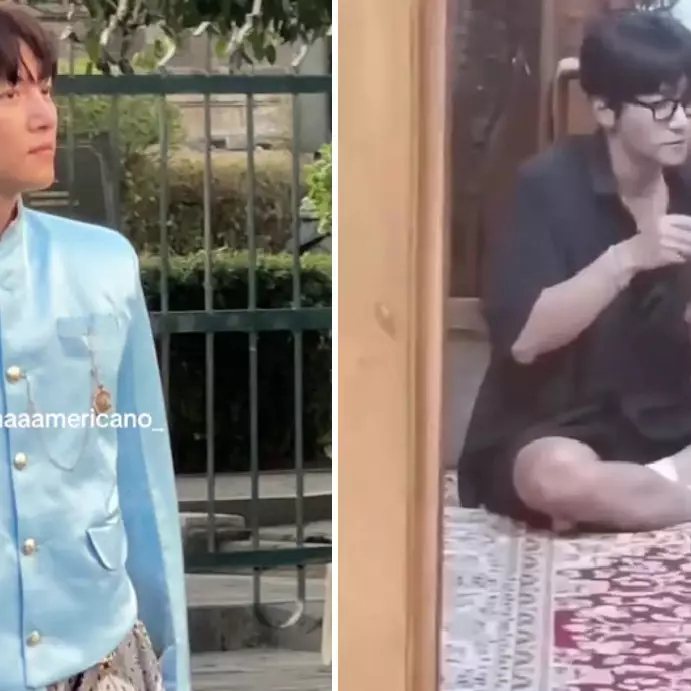 7 Potret Ji Chang-wook tak jaim makan lesehan saat kunjungan di Yogyakarta, gayanya berasa akamsi