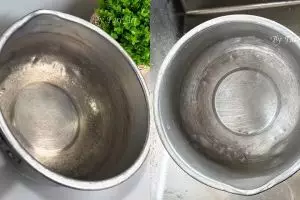 Tak biasa! Wanita ini pakai bawang putih untuk bersihkan kerak air di panci, begini cara pakainya