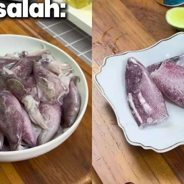 Asal simpan cumi bisa bikin baunya makin amis saat diolah, coba gunakan trik ini biar mudah dimasak