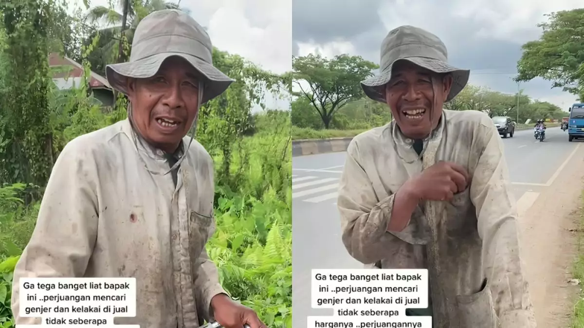 Kisah pilu bapak penjual genjer hidup di tengah rawa dalam gubuk sederhana, penuh perjuangan