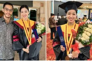 9 Potret Kerenina Sunny adik Steve Emmanuel wisuda S2 usai sepekan nikah, 6 tahun rampungkan S1 dan S2