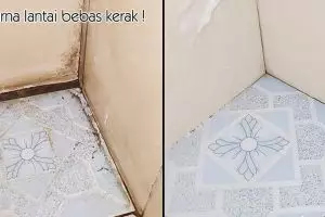 Tak perlu sitrun, 2 bahan dapur ini ampuh bersihkan kerak di lantai kamar mandi biar bersih kesat