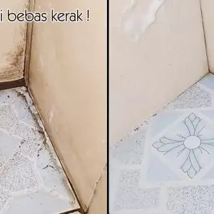 Tak perlu sitrun, 2 bahan dapur ini ampuh bersihkan kerak di lantai kamar mandi biar bersih kesat