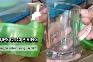 Piring kotor numpuk, tapi sabun tinggal sedikit? Cukup tambahkan 2 bahan ini biar hemat dan kesat