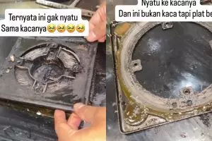 Tak menyangka bisa dilepas, warganet ini tunjukkan kondisi tungku kompor tanam yang tak dicuci 9 tahun