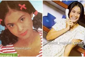 Model ini pesonanya kalahkan Happy Salma di Gadis Sampul 1995, kini jadi juragan, 9 potret lawasnya