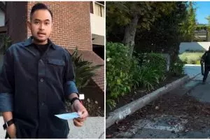 Gilang Juragan99 habiskan Rp38 juta cuma buat bersihin taman rumahnya di Los Angeles, ini 9 potretnya