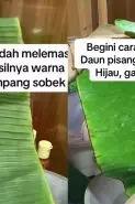 Trik cepat melenturkan daun pisang agar warnanya tetap hijau cerah tanpa perlu dijemur berjam-jam