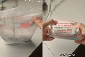 Tak perlu karet dan penjepit, ini trik mudah menutup plastik kemasan tepung cuma dalam 30 detik