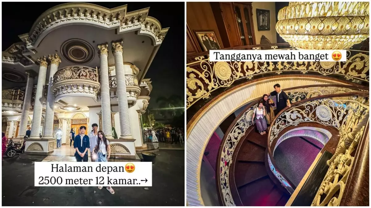 Dijual Rp100 miliar, intip 9 rumah Muzdalifah interiornya mewah serba berlapis nuans emas bak kastil
