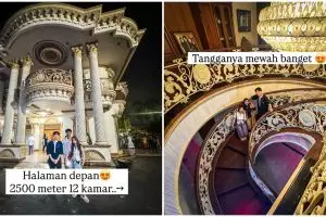 Dijual Rp100 miliar, intip 9 rumah Muzdalifah interiornya mewah serba berlapis nuans emas bak kastil