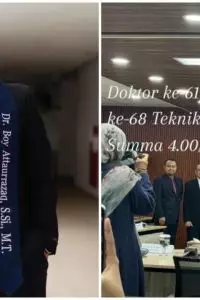 Kerennya, pria ini selama empat tahun tanpa jeda, menapakki S2 hingga S3.