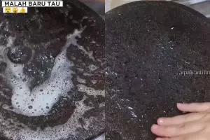 Tak bisa hilang cuma dengan sabun, ini trik jitu mengatasi sisa bumbu cabai yang menempel di cobek