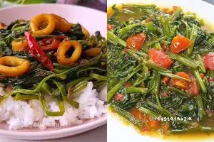 9 Resep tumis kangkung gurih, manis, dan pedas untuk masak cepat tapi rasa tetap enak