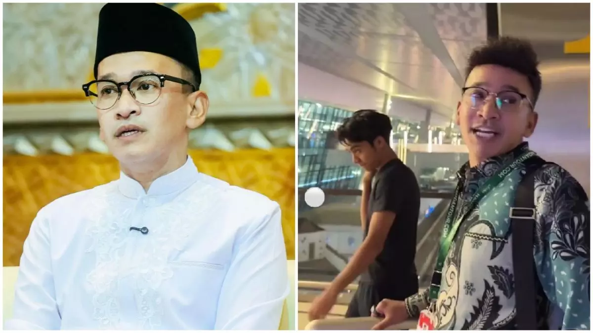 Diantar Betrand Peto, Ruben Onsu jalani ibadah umrah kedua kalinya, ini 9 potret keberangkatannya