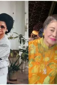 Mereka sangat akrab dan ceria kala bersama kakek dan neneknya.